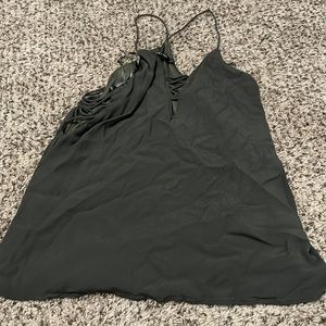 Deep green double layer tank